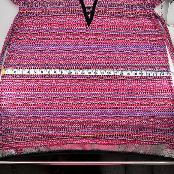 Profile by Gottex Multicolor Mesh Swim Cover-Up XL Festival Y2K Beachwear - Picture 5 of 6